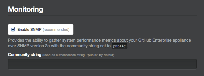 Enabling SNMP