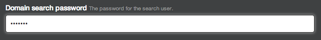 Domain search password