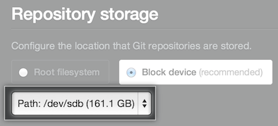 Block device list