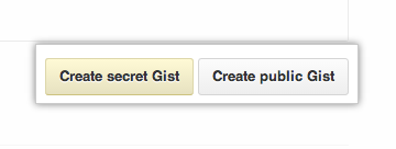 Gist create button