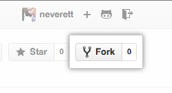 Gist fork button