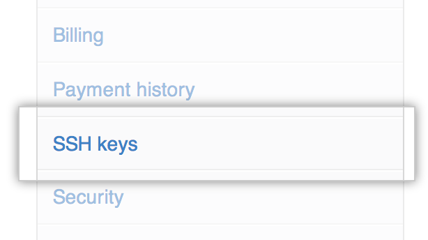 SSH keys