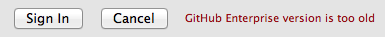 GitHub Enterprise version is too old