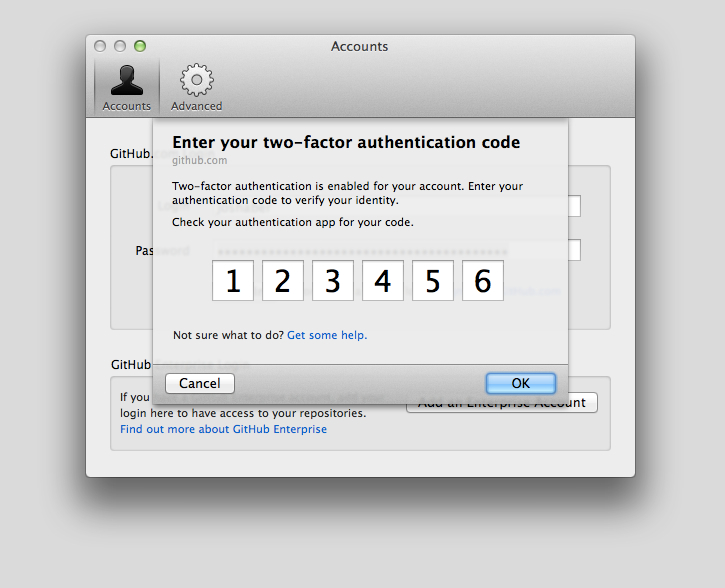 GitHub Desktop asking for 2FA Code