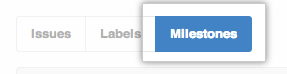 Issues Milestone button