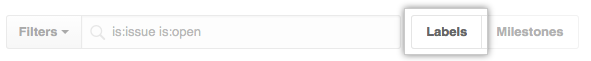 Labels tab on a repository's issues or pull requests page