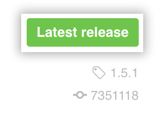 Latest release tag