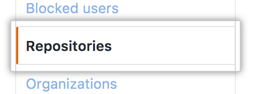 Repositories tab