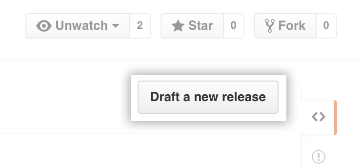 Releases draft button