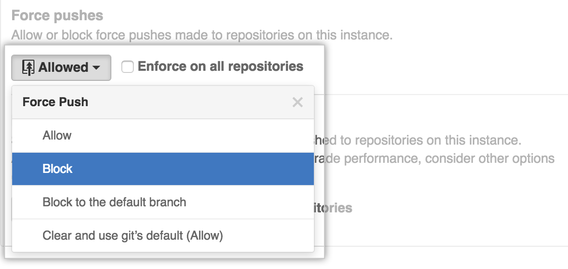Block force pushes