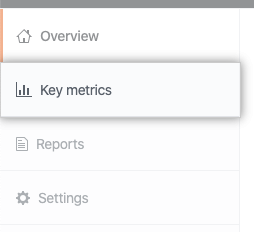 Pestaña Key Metrics (Métricas clave)