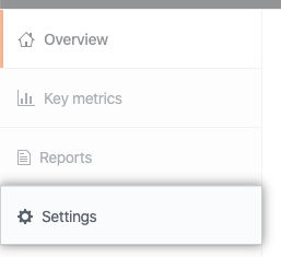 Registerkarte „Settings“ (Einstellungen)