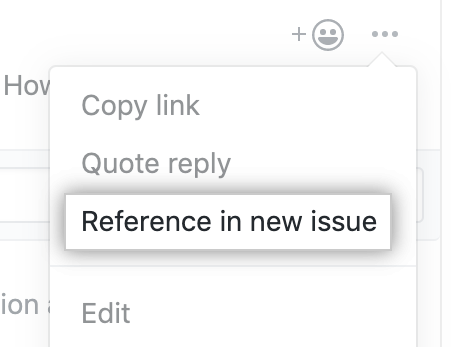 Reference in new issue menu item