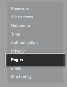 Privacy sidebar