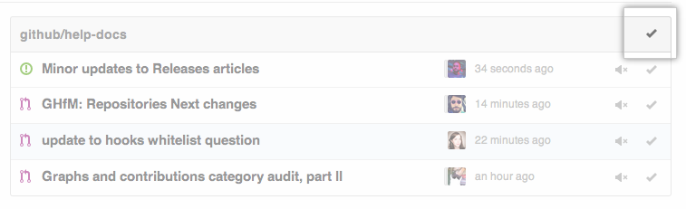 Marking individual repository as read