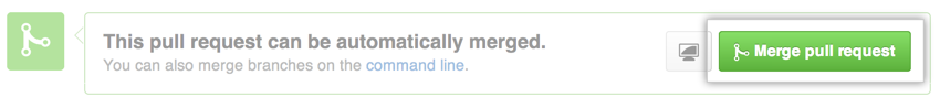 Merge pull request button