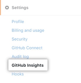 GitHub Insights tab