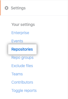 Guia Repositories (Repositórios)