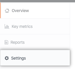 Guia Settings (Configurações)