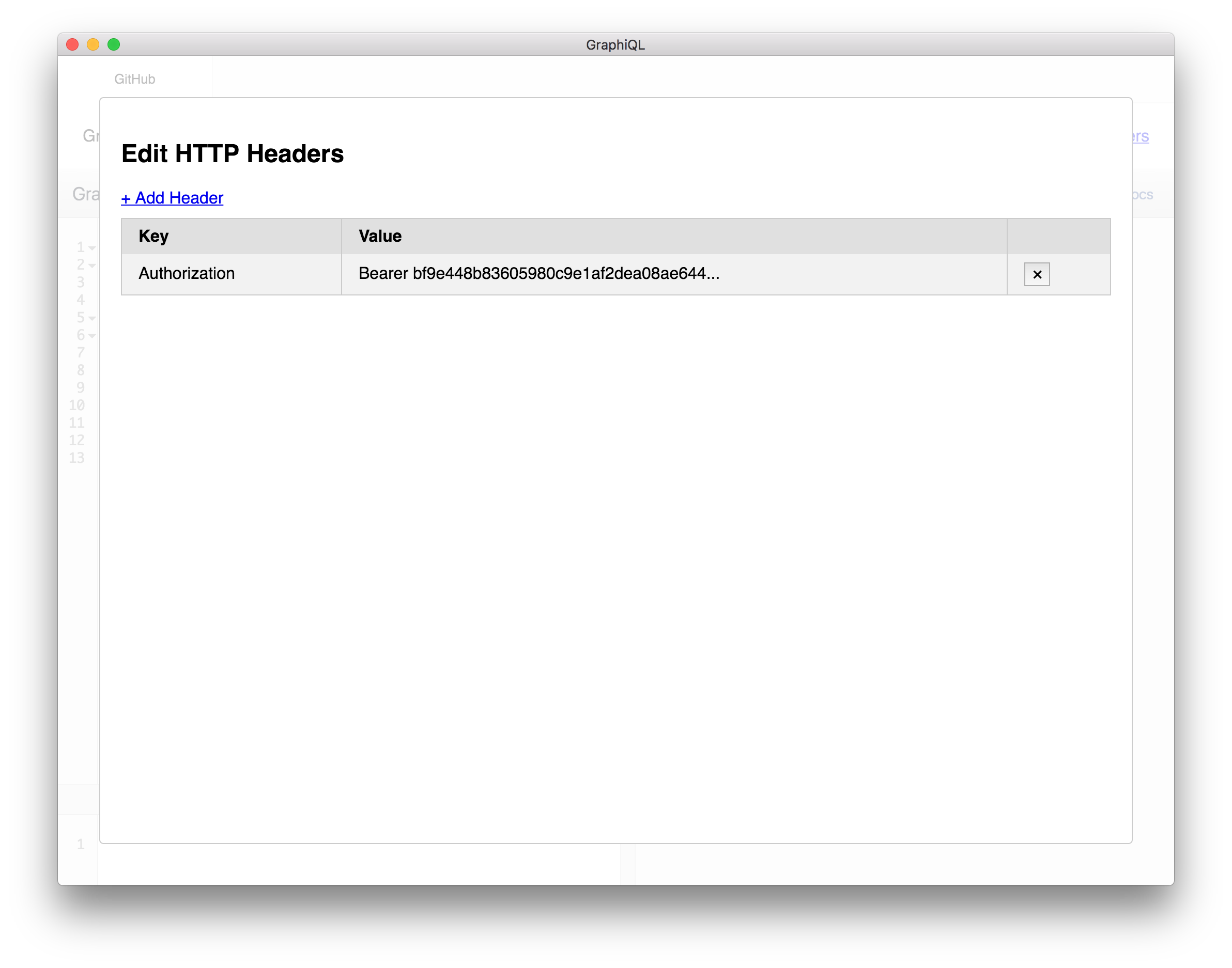 graphiql headers