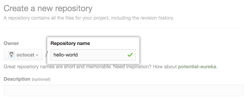 Create repository field