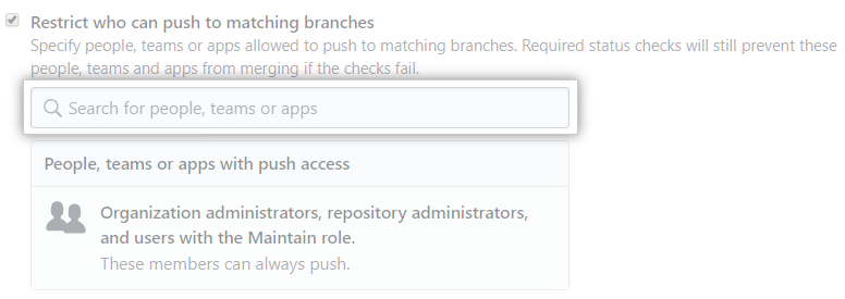 Branch restriction search