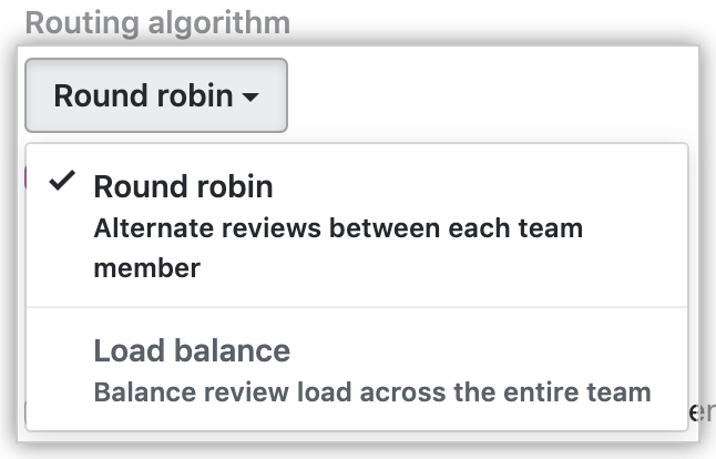 [Routing algorithm] ドロップダウン