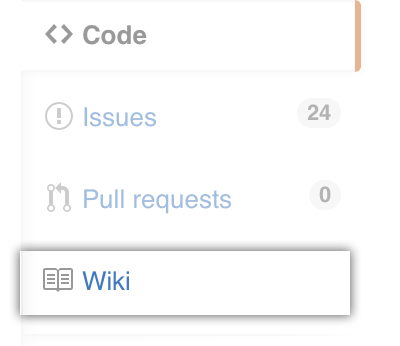 Wiki menu link