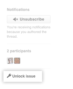 Unlock issue link