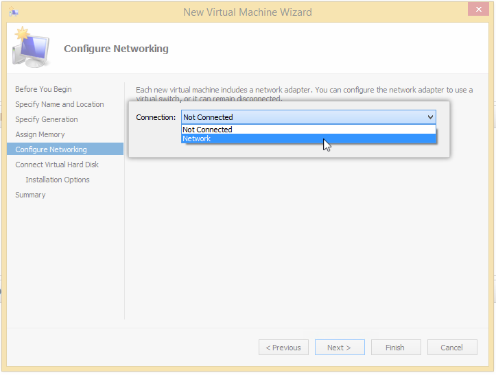 Configure memory storage page