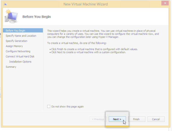 New VM creation instructions