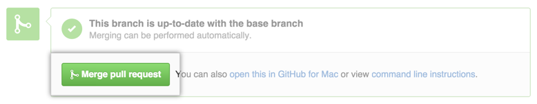 Merge pull request button