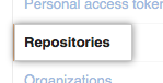 Repositories tab