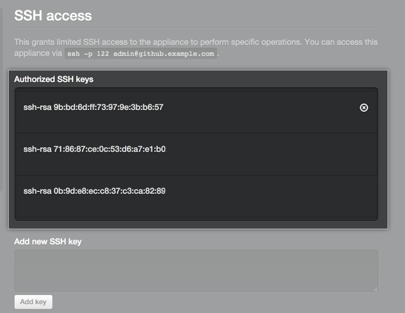 Granting SSH access