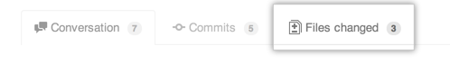 Pull Request Files changed tab