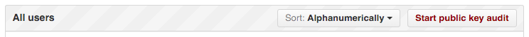 Starting a public key audit