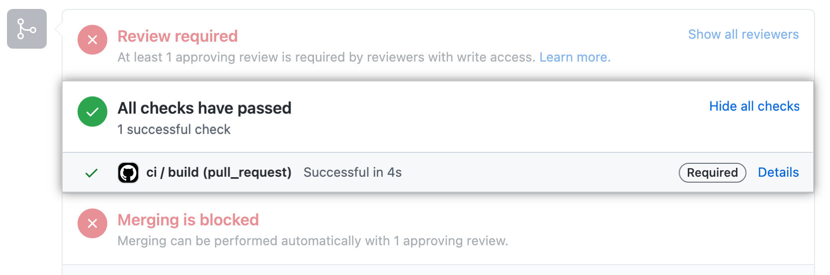 Check skipped but passes due to generic workflow