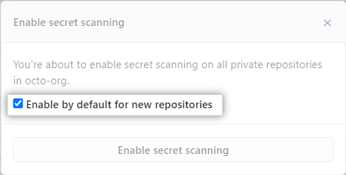 "Enable by default" option for new repositories