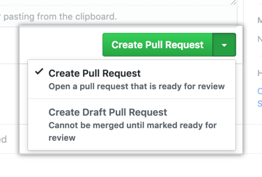 Pull Request button