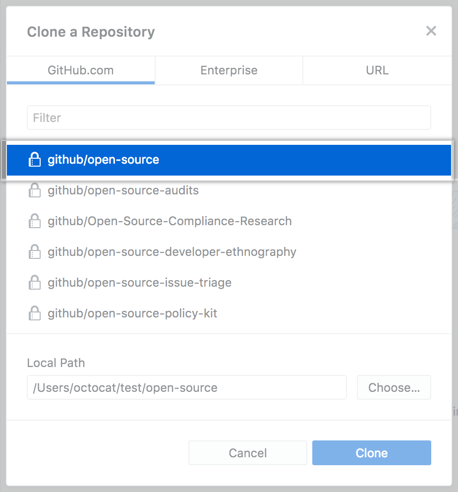 Clonar uma lista de repositórios