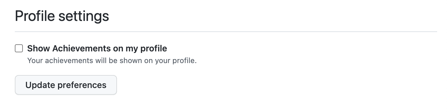 Enable visitors to see Achievements from profile settings