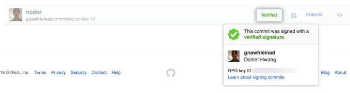 Verified GPG signed commit