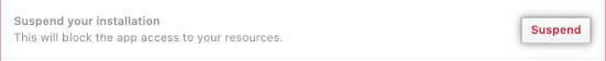 Suspend a GitHub App